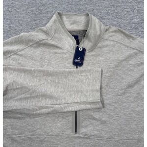 Johnnie-O Pullover Mens Size XXL 2XL Sand Gately Half Zip Golf Preppy Sweater